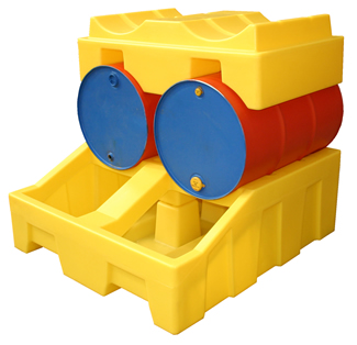 Clear Spill Drum Storage Unit - Shelf Unit Only